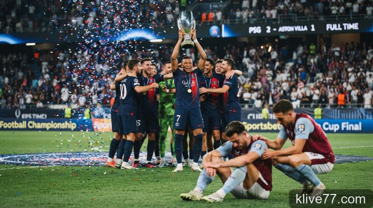 PSG bảo vệ thành công Siêu cúp châu Âu: Bản lĩnh nhà vô địch hay sự sa sút của Aston Villa?