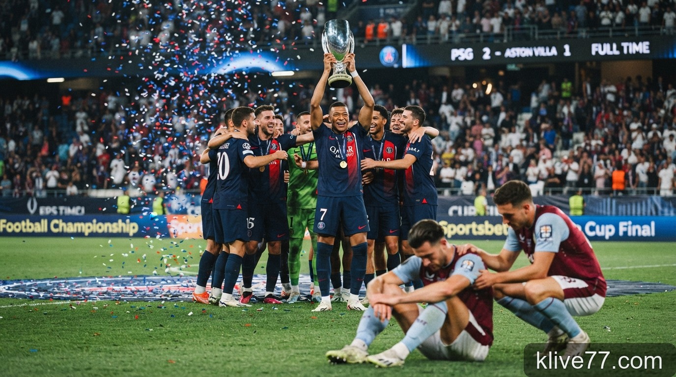 PSG bảo vệ thành công Siêu cúp châu Âu: Bản lĩnh nhà vô địch hay sự sa sút của Aston Villa?